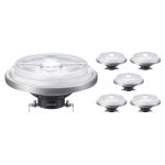 Multipack 6x Philips MASTER LED Foco G53 AR111 10.8W 620lm 24D - 930 Luz Cálida | Mejor reproducción de color - Regulable - Reemplazo 50W