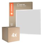 Multipack 4x Ledvance Panel LED Compacto Aluminium Blanco 33W 3630lm - 830 Luz Cálida | 60x60cm