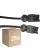 Multipack 25x Noxion GST - Compatible Cable de extensión Negro - Macho + Hembra - 1,5m - 3 pole 1,5mm2