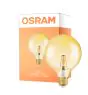 Osram Vintage 1906 LED E27 Globe con Filamento Oro 125mm 6.5W 650lm - 824 Luz muy Cálida | Regulable - Reemplazo 50W