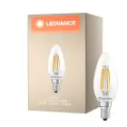 Ledvance Classic LED E14 Vela Con Filamento Clara 3.4W 470lm - 827 Luz Muy Cálida | Reemplazo 40W