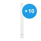 Multipack 10x Ledvance Dulux-L LED 18W - 830 Luz Cálida | 4-Pines - Reemplazo 36W